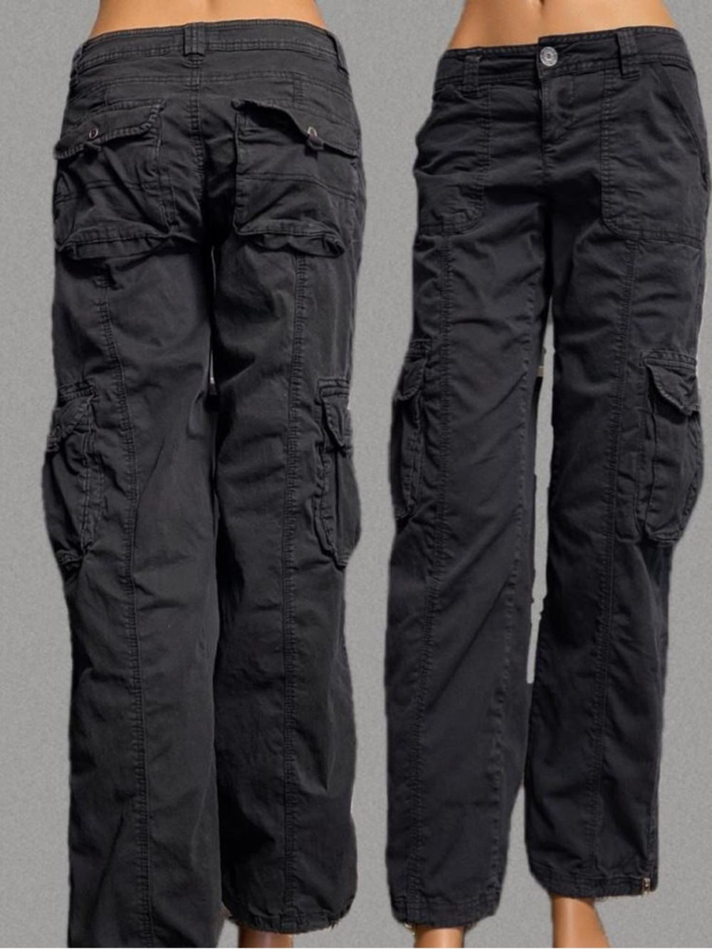 Garage Black Cargo Track Pants